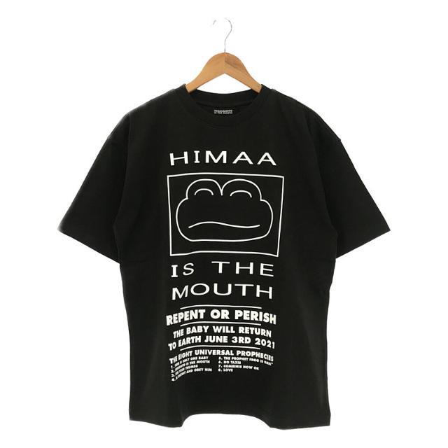 【新品】  NISHIMOTO IS THE MOUTH / ニシモトイズザマウス | × HIMAA 平山昌尚氏 コラボ S/S TEE コットン カエル ベイビー 両面プリント Tシャツ | M | BLACK | メンズ