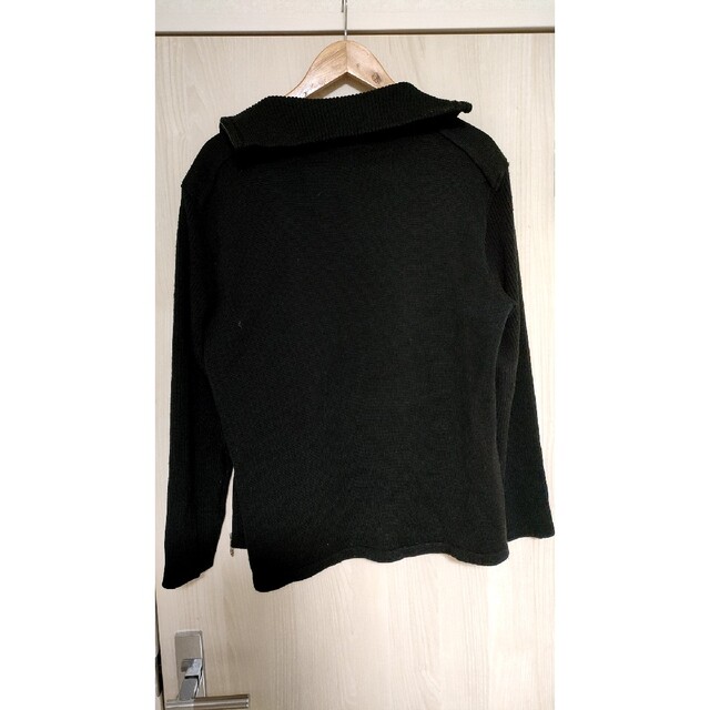 【極美品】バーバリーブラックレーベル　フルジップセーター黒　Size3(L相当) 4