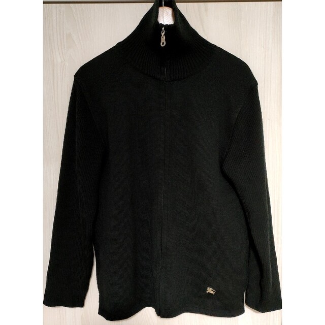 【極美品】バーバリーブラックレーベル　フルジップセーター黒　Size3(L相当) 3