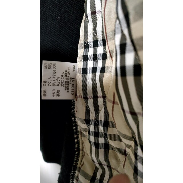 【極美品】バーバリーブラックレーベル　フルジップセーター黒　Size3(L相当) 5