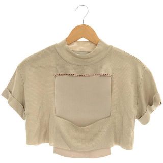 タン(THANN)の【美品】  TAN / タン | 2021SS | レーヨンショートニット | F | ベージュ | レディース(ニット/セーター)