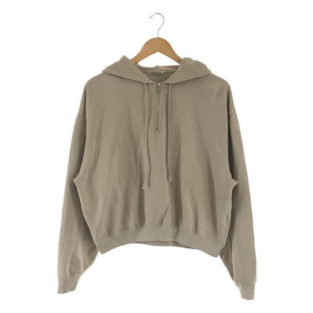 AURALEE / オーラリー | 2020SS | SUPER SOFT SWEAT BIG P/O PARKA ハーフジップパーカー | 0 |  ナチュラル | レディース | フリマアプリ ラクマ