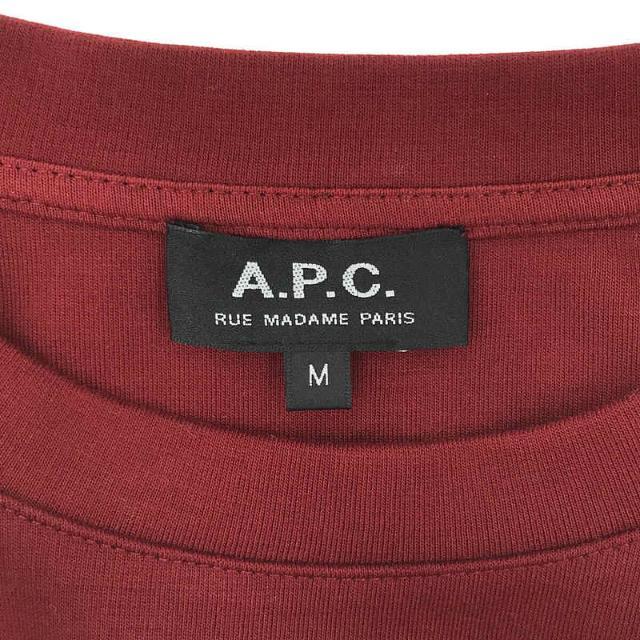 【美品】  A.P.C. / アーペーセー | 2019AW | 転写APC クルーネックプルオーバー | M | ボルドー | メンズ 4