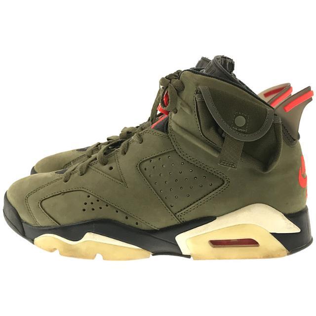 NIKE / ナイキ | × TRAVIS SCOTT トラヴィス・スコット コラボ AIR JORDAN 6 RETRO SP CN1084-200 MEDIUM OLIVE/INFRARED-BLACK レトロ スぺシャル カクタス ジャック スニーカー | 27 | ミディアムオリーブ/インフラレッド-ブラック | メンズ