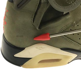 NIKE / ナイキ | × TRAVIS SCOTT トラヴィス・スコット コラボ AIR JORDAN 6 RETRO SP CN1084-200  MEDIUM OLIVE/INFRARED-BLACK レトロ スぺシャル カクタス ジャック スニーカー | 27 | ...