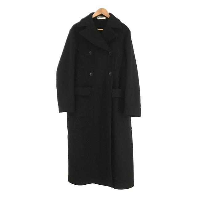 【美品】  JIL SANDER / ジルサンダー | ウール オーバー ロングコート | 34 | ブラック | レディース