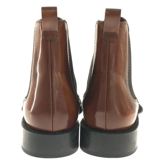 TOD'S(トッズ)の【新品】  TOD'S / トッズ | Ron Herman 別注 Side Gore Leather Chelsea Boots レザー サイドゴアブーツ 箱付き | 36 | ブラウン | レディース レディースの靴/シューズ(ブーツ)の商品写真