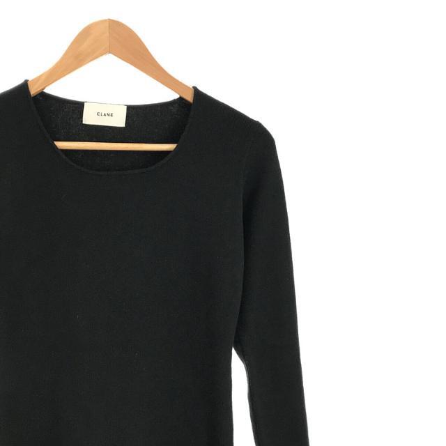 CLANE - CLANE / クラネ | 2022AW | LOOSE SHAPE DEEP NECK KNIT TOPS