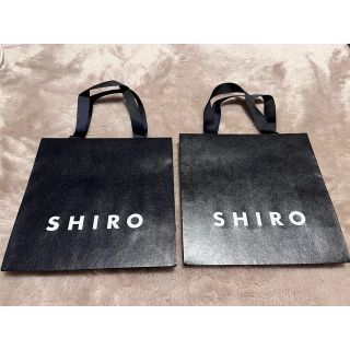 シロ(shiro)のshiro 紙袋 ショッパー ショップ袋2枚セット(ショップ袋)