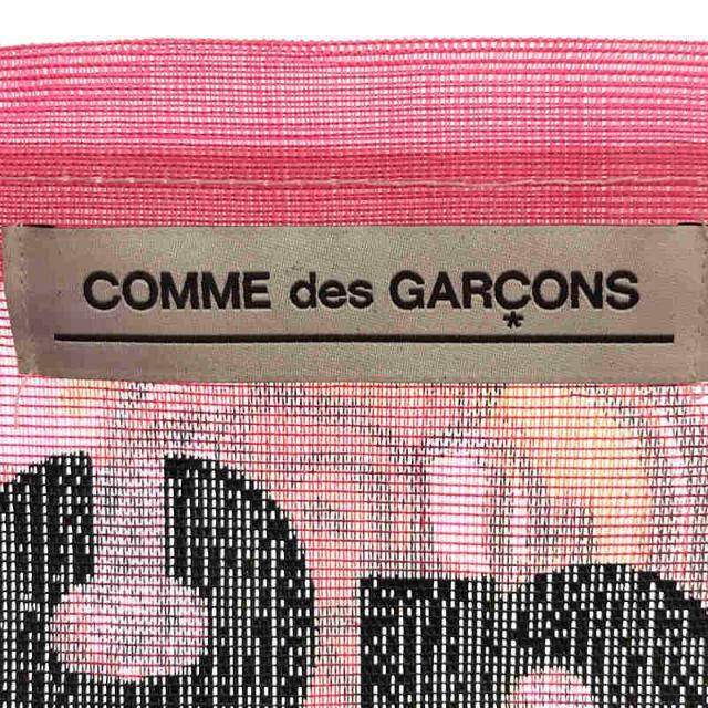 COMME des GARCONS(コムデギャルソン)の【美品】  COMME des GARCONS / コムデギャルソン | 総柄 ロゴ メッシュ トート バッグ | ‐ | ピンク | レディース レディースのバッグ(トートバッグ)の商品写真