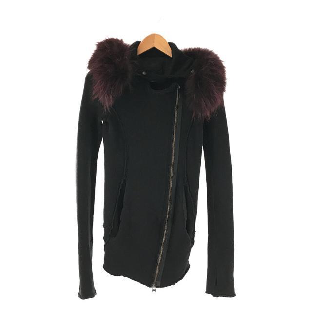 L.G.B / エルジービー ルグランブルー | RIDERS CARDI コットン ウール カシミヤ フォックスファー付き ライダース カーディガン ジャケット | 0 | ブラック | レディース | フリマアプリ ラクマ