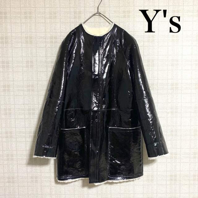 39sのYY's PINK 21AW エナメルムートンジャケット Yohji