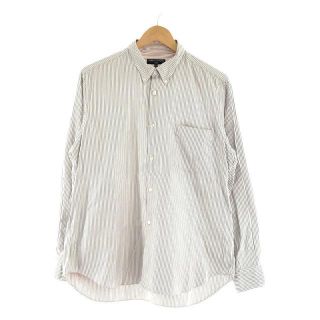 【美品】  COMME des GARCONS HOMME / コムデギャルソンオム | 2008SS / AD2007 バイカラー ストライプ ボタンダウン シャツ | S | ネイビー/レッド | メンズ(Tシャツ/カットソー(七分/長袖))