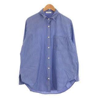 ドゥーズィエムクラス(DEUXIEME CLASSE)のDeuxieme Classe / ドゥーズィエムクラス | EVERYDAY I LIKE. コットン ストライプ Big Wash シャツ | フリー | ブルー | レディース(シャツ/ブラウス(長袖/七分))