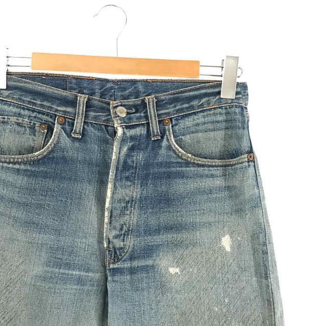 Levi's / リーバイス | 60s ～ VINTAGE ヴィンテージ 501 BigE 後期 刻印6 平行ステッチ 足長R 不均等V セルビッチ  デニム パンツ | インディゴ | メンズ