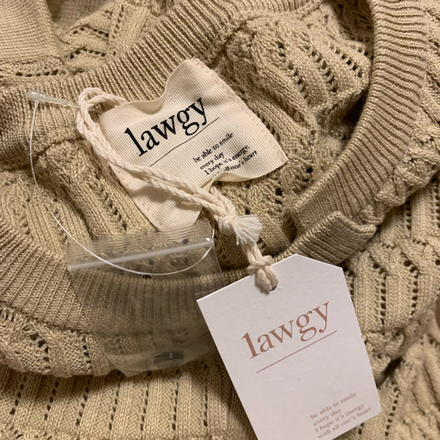 lawgy bi color line knit レディースのトップス(ニット/セーター)の商品写真