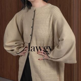 lawgy bi color line knit(ニット/セーター)