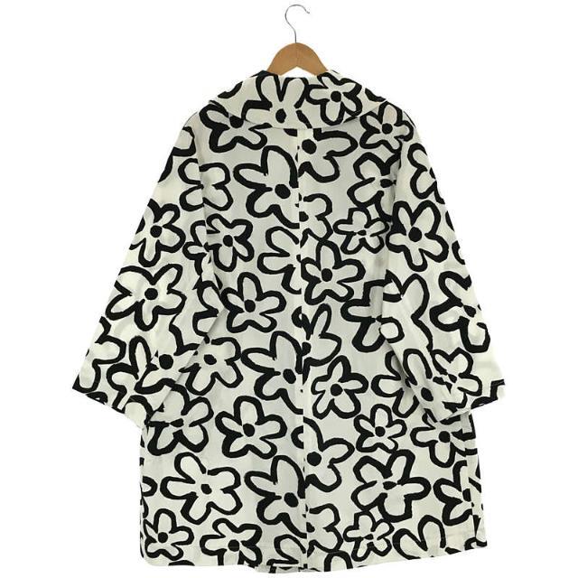 COMME des GARCONS(コムデギャルソン)の【新品】  COMME des GARCONS / コムデギャルソン | AD2011 | コットン 手書き 花柄 フラワープリント コート | S | ホワイト / ブラック | レディース レディースのジャケット/アウター(その他)の商品写真