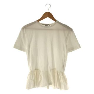 ステラマッカートニー(Stella McCartney)のSTELLA McCARTNEY / ステラマッカートニー | フリル切替 カットソー Tシャツ | 36 | ホワイト | レディース(Tシャツ(半袖/袖なし))