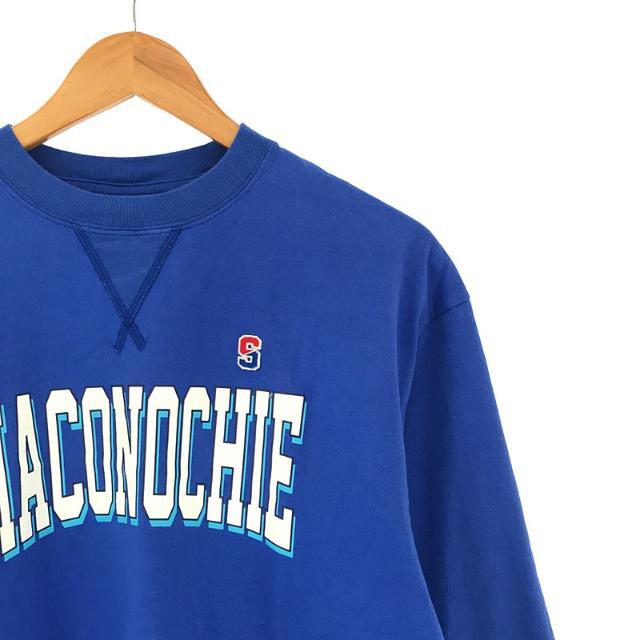 Shinzone(シンゾーン)のShinzone / シンゾーン | 2022AW | MACONOCHIE LONG TEE マカノッチー プリント コットン ロングスリーブ カットソー | F | ブルー | レディース レディースのトップス(Tシャツ(長袖/七分))の商品写真