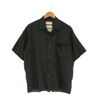 マーカウェア(MARKAWEAR)のMARKAWARE / マーカウェア | OPEN COLLAR SHIRTS S/S コットン オープンカラー 半袖 シャツ | 1 | チャコール | メンズ(Tシャツ/カットソー(半袖/袖なし))