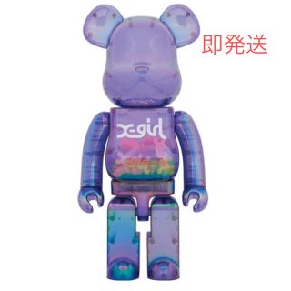 ベアブリック(BE@RBRICK)のBE@RBRICK X-Girl Clear Purple 1000%(フィギュア)