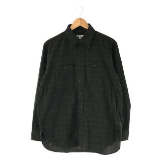 エンジニアードガーメンツ(Engineered Garments)の【美品】  Engineered Garments / エンジニアドガーメンツ | コットン チェック パネル パッチワーク シャツ | XS | オリーブ | メンズ(Tシャツ/カットソー(七分/長袖))