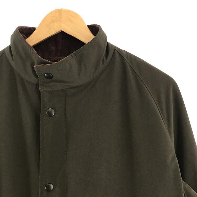 【美品】 Needles / ニードルス | Banded Collar Coat スタンドカラー ジップ ロング コート 襟・袖先コーディロイ 裏地ボア 切替 | M | カーキ/ブラウン | メンズ