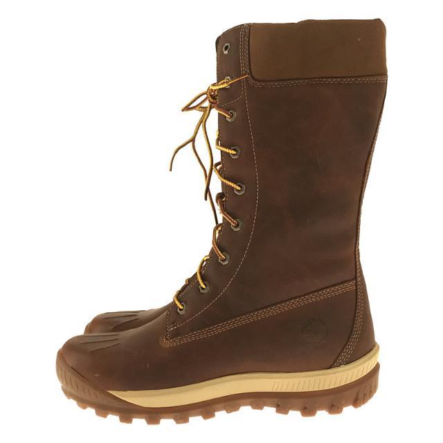 Timberland(ティンバーランド)の【美品】  TIMBERLAND / ティンバーランド | WOODHAVEN TALL ウッドヘヴン トール アースキーパーズ ウォータプルーフ レザー レースアップ ロング ブーツ 替え紐・箱付き | 25.5 | ブラウン | レディース レディースの靴/シューズ(ブーツ)の商品写真