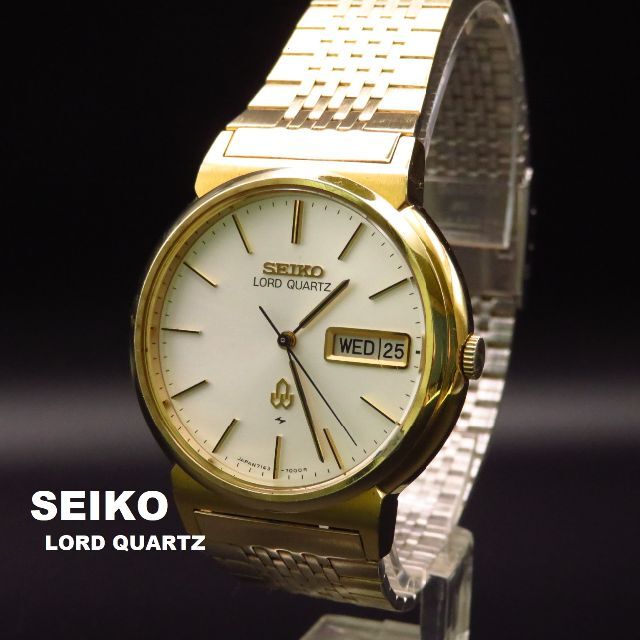 SEIKO(セイコー)のSEIKO LORD QUARTZ 腕時計 デイデイト ゴールド メンズの時計(腕時計(アナログ))の商品写真