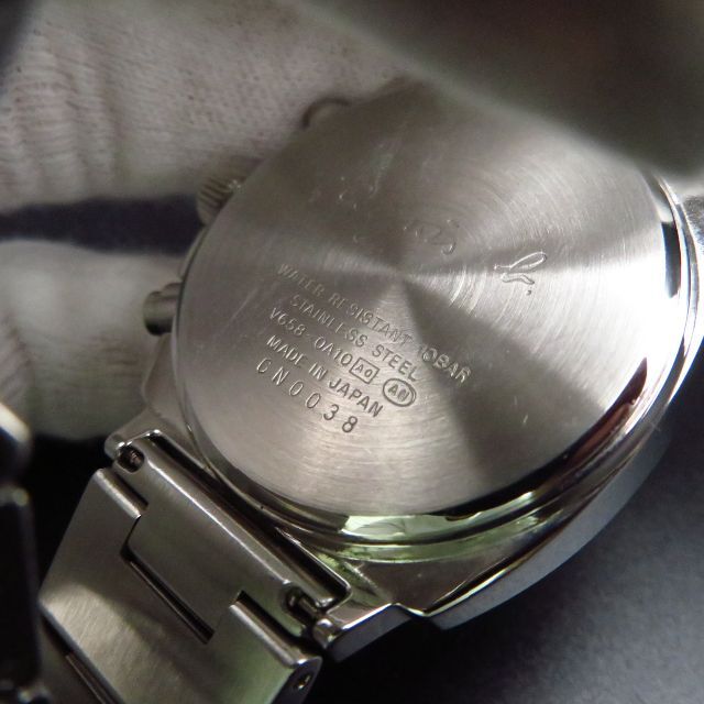 agnes b.(アニエスベー)のagnes b. アニエスベー クロノグラフ 腕時計 黒文字盤 1/10SEC メンズの時計(腕時計(アナログ))の商品写真