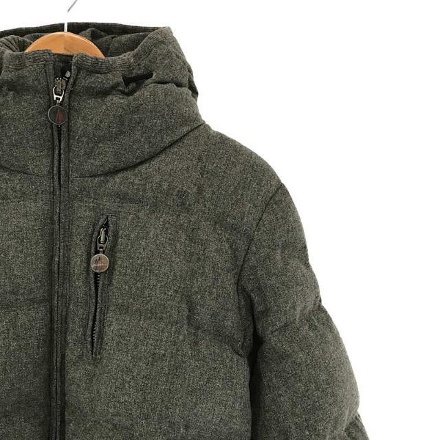 MONCLER / モンクレール | VANOISE ヴァノアーズ 黒ワッペン ウール フルジップ ダウンジャケット フーディ | 0 | グレー | メンズ 1