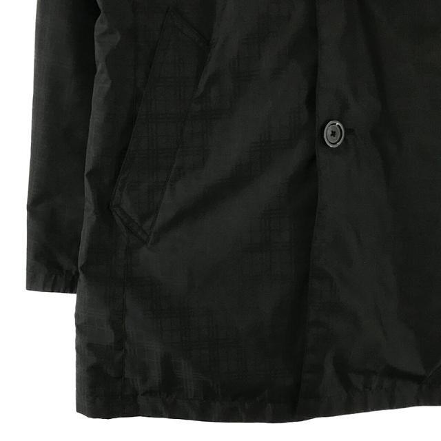 BURBERRY BLACK LABEL / バーバリーブラックレーベル | 2Way ポリエステル ノバチェック ステンカラー コート | M | ブラック | メンズ メンズのジャケット/アウター(その他)の商品写真
