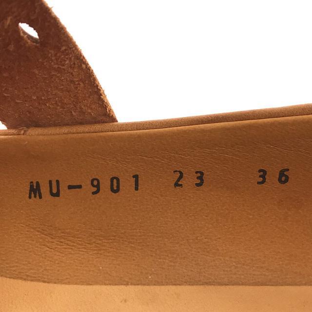 【美品】  MUKAVA / ムカヴァ | レザー ワンストラップ フラット パンプス | 23 | ブラウン | レディース レディースの靴/シューズ(ハイヒール/パンプス)の商品写真
