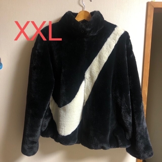 美品！ナイキ　フェイクファージャケット　大きいサイズ　XL