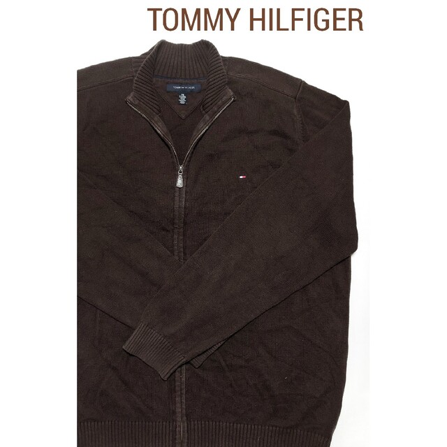 TOMMY HILFIGER(トミーヒルフィガー)の【良品】TOMMY HILFIGER(トミーヒルフィガー)メンズニット XXL メンズのトップス(ニット/セーター)の商品写真