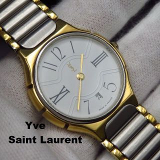 イヴサンローラン(Yves Saint Laurent)のYve Saint Laurent YSL 腕時計 フランス製 デイト (腕時計)