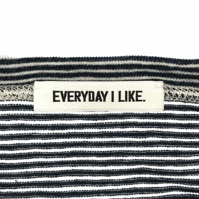 DEUXIEME CLASSE(ドゥーズィエムクラス)のDeuxieme Classe / ドゥーズィエムクラス | 2021SS EVERYDAY I LIKE. ヴィンテージライク ボーダー Tシャツ カットソー | F | ネイビー | レディース レディースのトップス(Tシャツ(長袖/七分))の商品写真