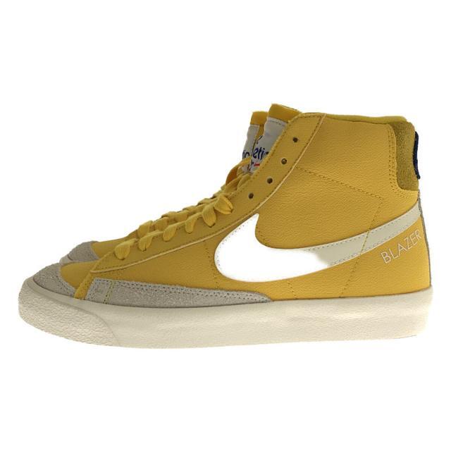 NIKE(ナイキ)の【新品】  NIKE / ナイキ | NIKE BLAZER MID '77 ナイキ ブレザー ミッド スニーカー 箱付き | 24.5 | イエロー | レディース レディースの靴/シューズ(スニーカー)の商品写真