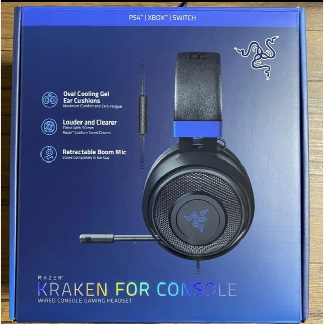 Razer(レイザー)のRazer Kraken For Console ゲーミングヘッドセット スマホ/家電/カメラのオーディオ機器(ヘッドフォン/イヤフォン)の商品写真