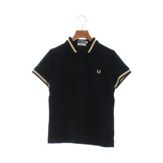 フレッドペリー(FRED PERRY)のFRED PERRY フレッドペリー ポロシャツ 10(M位) 黒 【古着】【中古】(ポロシャツ)