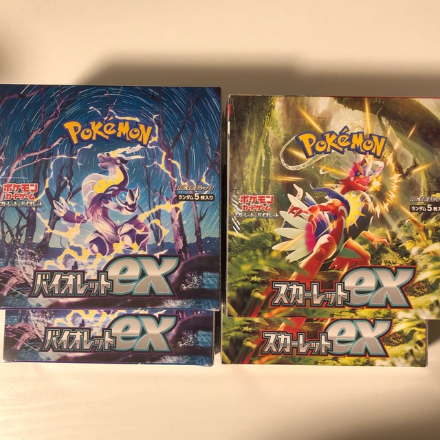 ポケカ　スカーレットex 2box バイオレットex 2box シュリンク付きエンタメ/ホビー