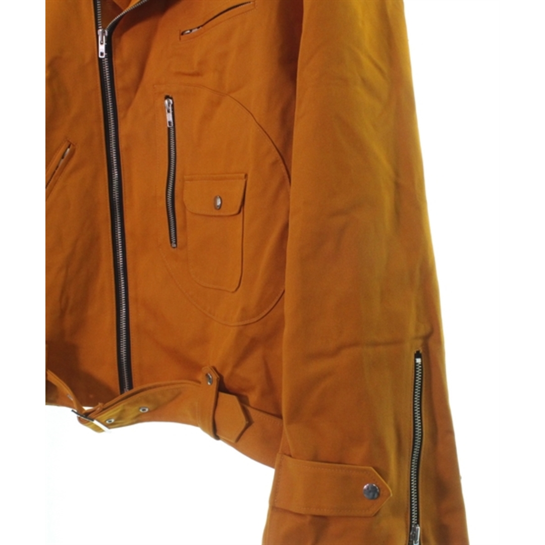 KIDILL キディル ライダース M オレンジ 【古着】【中古】 メンズのジャケット/アウター(ライダースジャケット)の商品写真