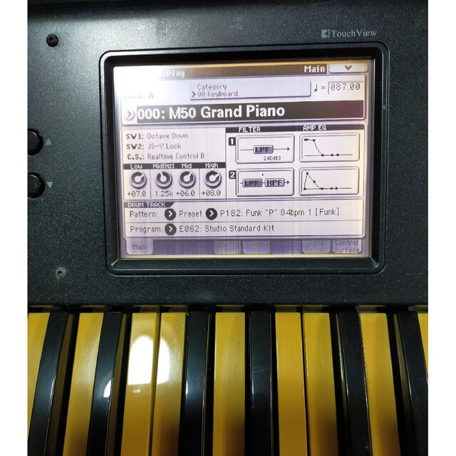 KORGシンセサイザーM50動作確認済スタンドケース2点セット KORGシンセサイザーM50動作確認済スタンドケース2点セット