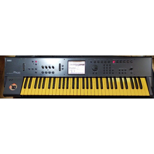 KORG(コルグ)のKORGシンセサイザーM50動作確認済スタンドケース２点セットオマケ付取説有り 楽器の鍵盤楽器(キーボード/シンセサイザー)の商品写真