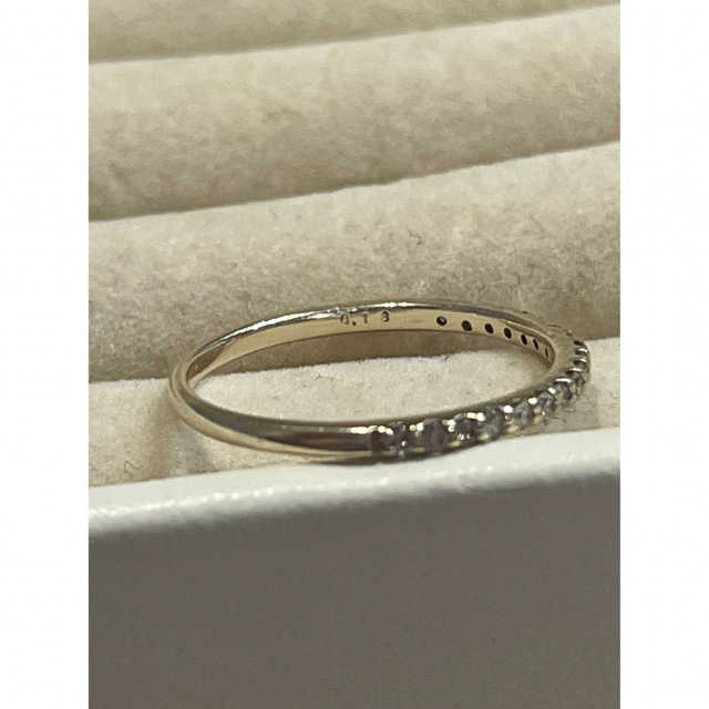 K10イエローゴールドダイヤモンドリング＊ハーフエタ レディースのアクセサリー(リング(指輪))の商品写真