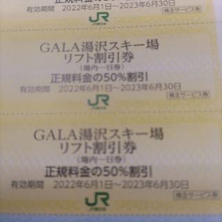 JR - ＪＲ東日本優待券のガーラ湯沢スキー場リフト半額券3枚320円（枚数変更も可能）