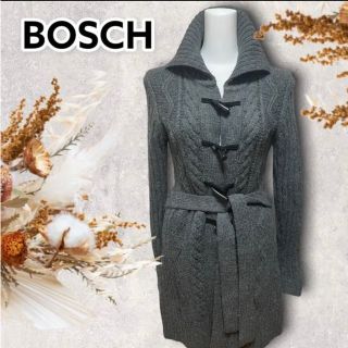 BOSCH - 美品◎BOSCH ニット　ガウン　コート　ベルト付き　38