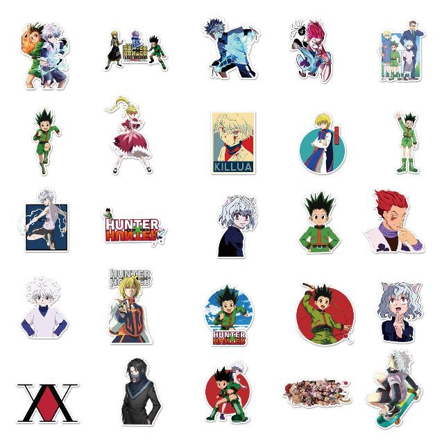 新品未使用＊HUNTER×HUNTER ビジュアルメタル　ステッカー　旧アニメ ハンターハンター 旧アニメ 非売品 ステッカー 2種セット - メルカリ
