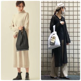 ビューティアンドユースユナイテッドアローズ(BEAUTY&YOUTH UNITED ARROWS)の＜allery（アレリー）＞SHOPPER BAG WHITE/ショッパーバッグ(トートバッグ)